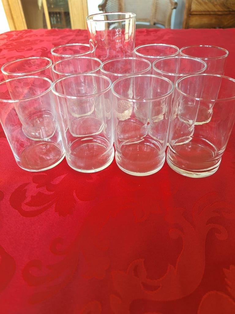 12 verres à  eau ou à soda, Enlèvement, Comme neuf, Verre à eau