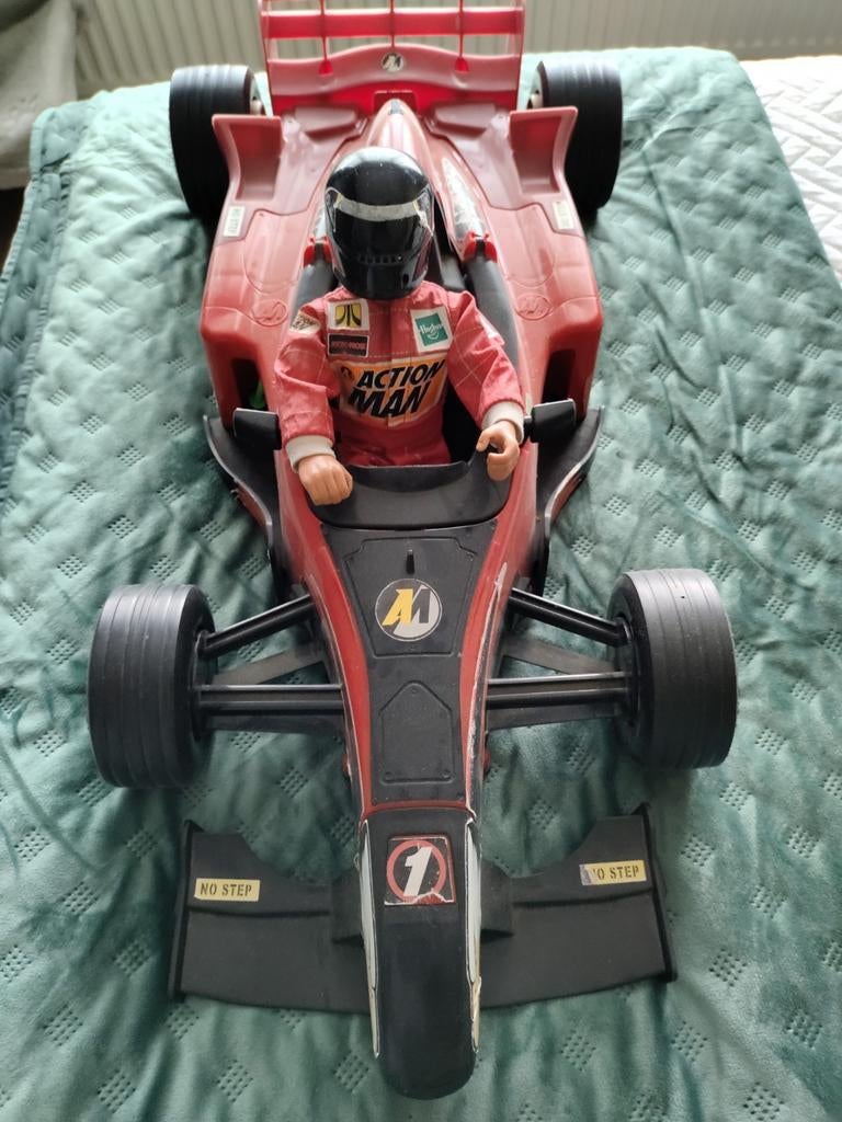 Action man met racewagen, Ophalen of Verzenden, Gebruikt