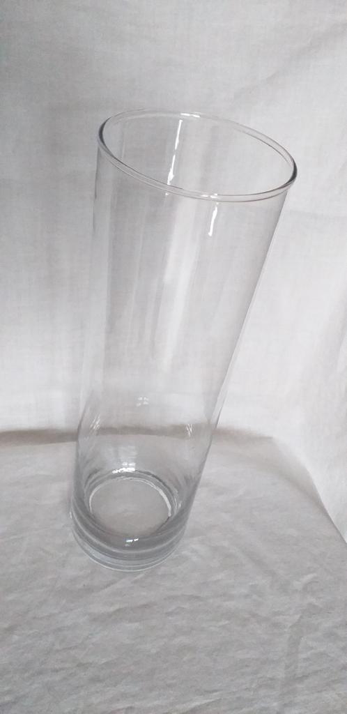 Vase verre 30 cm, Enlèvement ou Envoi, Verre