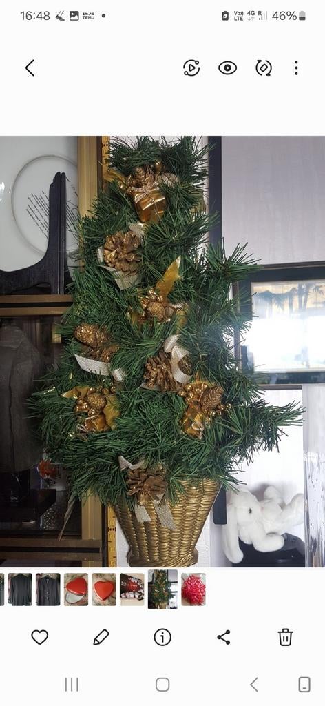 Décoration de Noël sapin artificiel, Enlèvement ou Envoi, Comme neuf