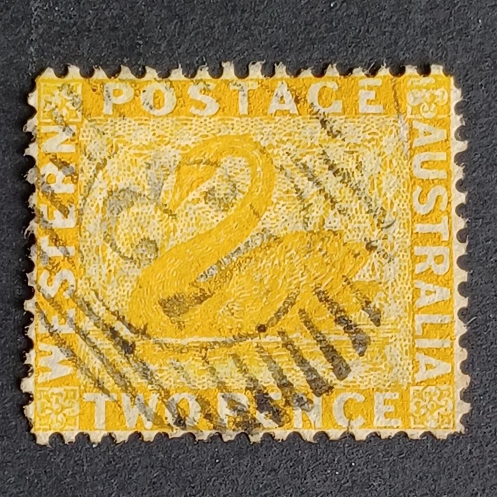 Timbres d'Australie occidentale, Enlèvement ou Envoi, Affranchi