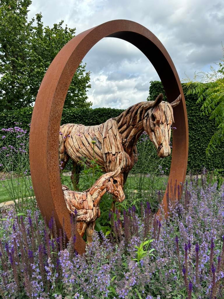 Moongate en acier Corten. Design de jardin, Enlèvement, Neuf