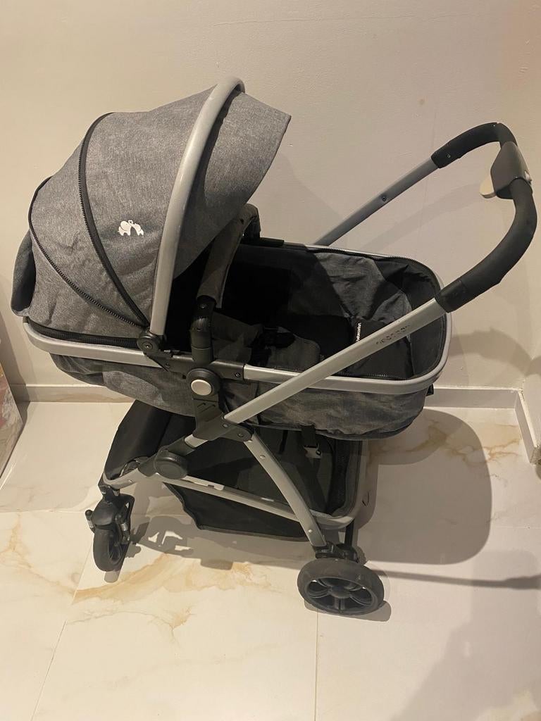 Poussette bebeconfort 3 en 1, Zo goed als nieuw, Verstelbare duwstang, Ophalen, Kinderwagen