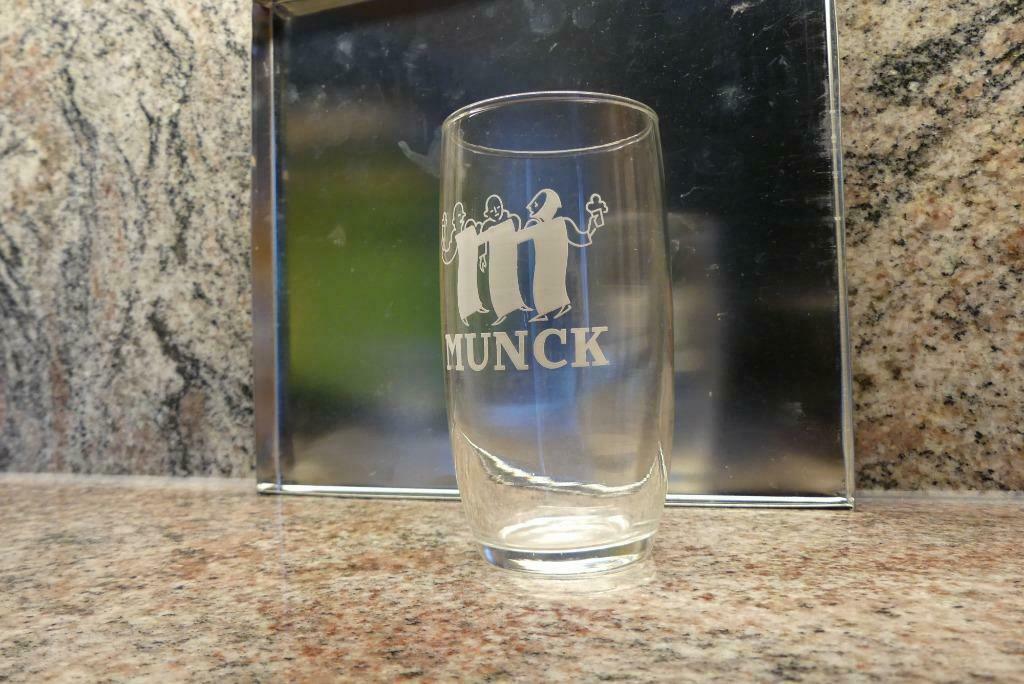 Oud Bierglas Munck, Verzamelen, Ophalen of Verzenden, Gebruikt, Glas of Glazen, Overige merken