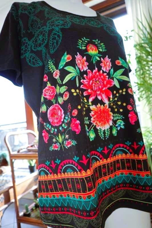 bijzonder bloemen blouse T shirt, Kleding | Dames, 101 idees, Overige kleuren, Maat 42/44 (L), Ophalen of Verzenden
