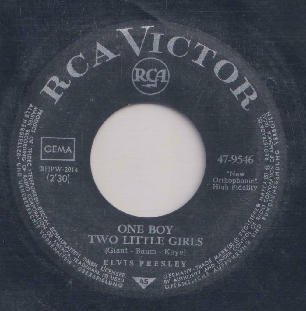 Elvis Presley – One boy two girls / Kissin’ cousins - Single, Cd's en Dvd's, Vinyl Singles, Gebruikt, Pop, Ophalen of Verzenden