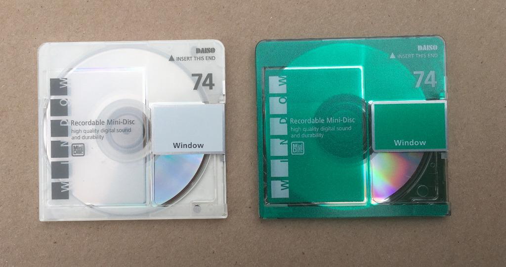 Zeldzame MiniDisc DAISO 74 Window WHITE - Japan Import Only, Audio, Tv en Foto, Walkmans, Discmans en Minidiscspelers, Ophalen of Verzenden