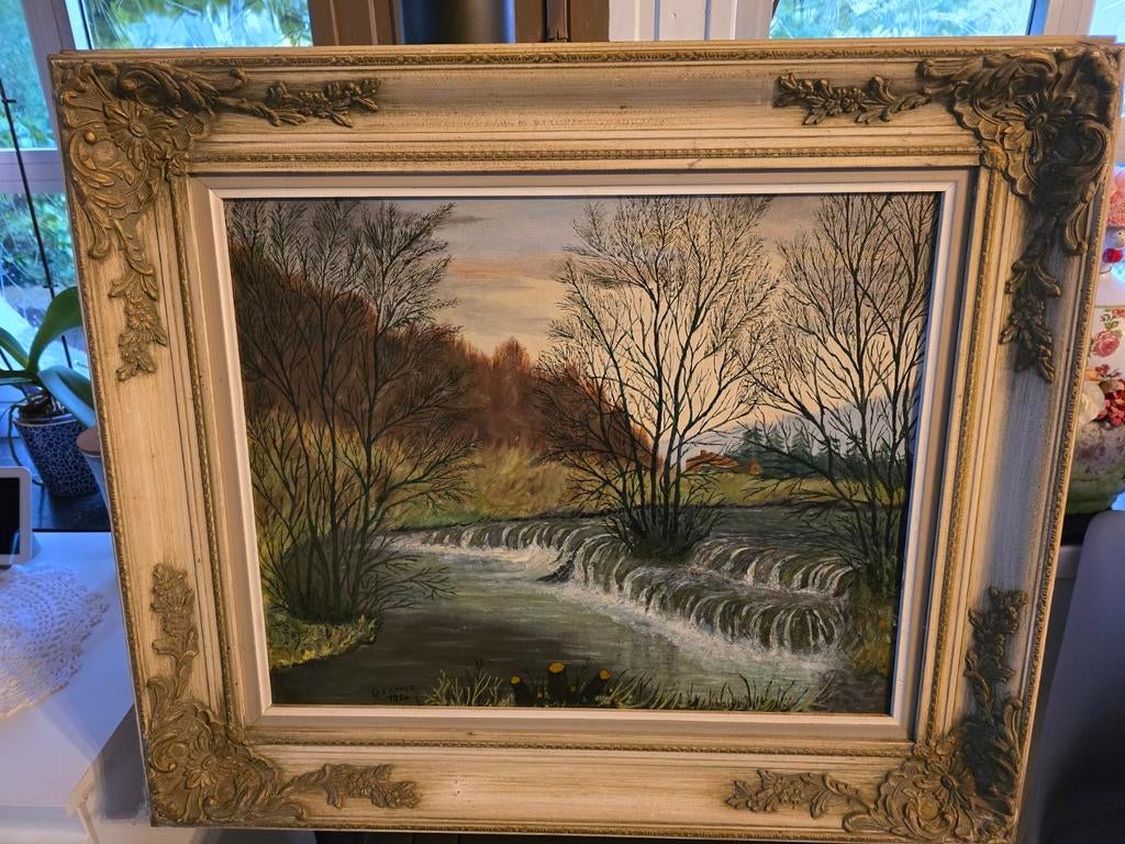 Peinture de G.Franck de 1973. Le Hoyoux, Antiquités & Art, Art | Peinture | Classique, Enlèvement