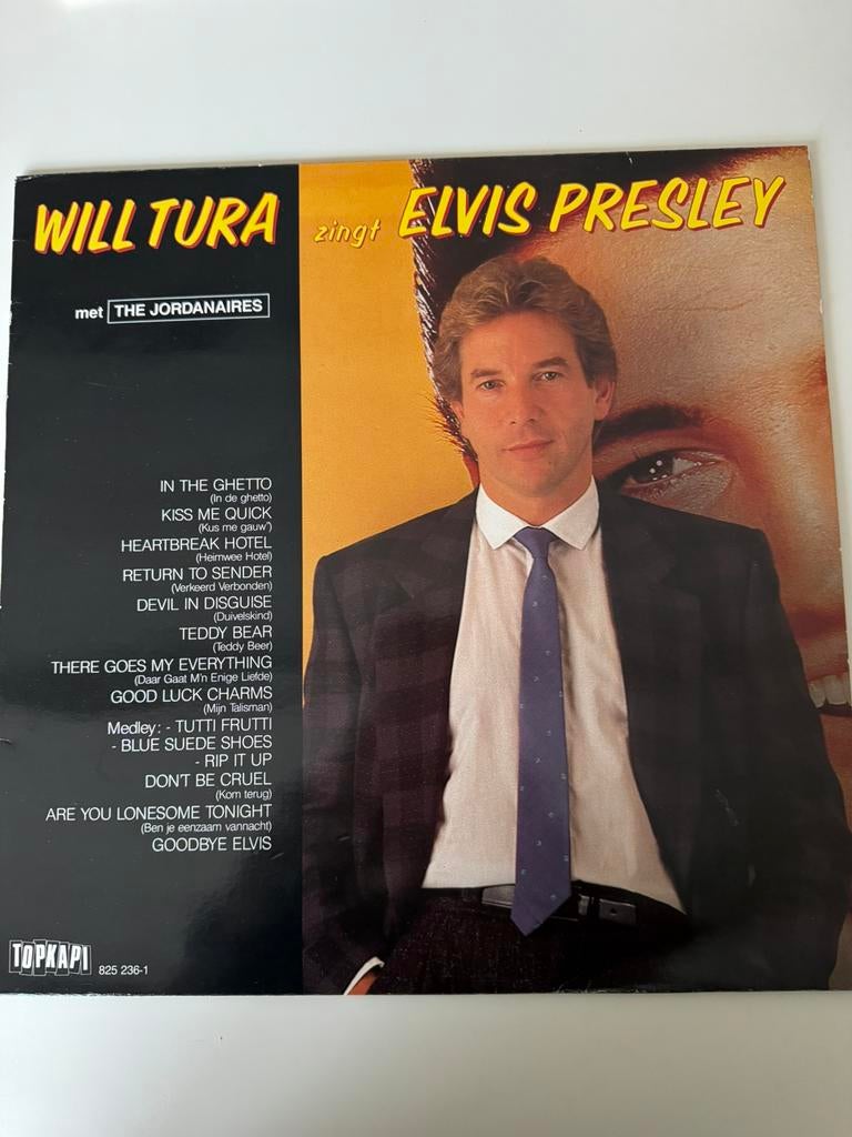 Lp Will Tura zingt Elvis Presley, Cd's en Dvd's, Vinyl | Nederlandstalig, Ophalen of Verzenden, Zo goed als nieuw