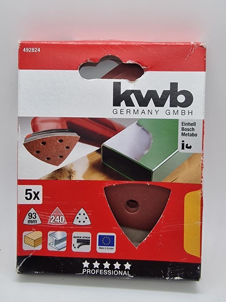 KWB Schuurschijf driehoekig met klittenbandhechting 5S, Bricolage & Construction, Instruments de mesure, Enlèvement ou Envoi, Neuf