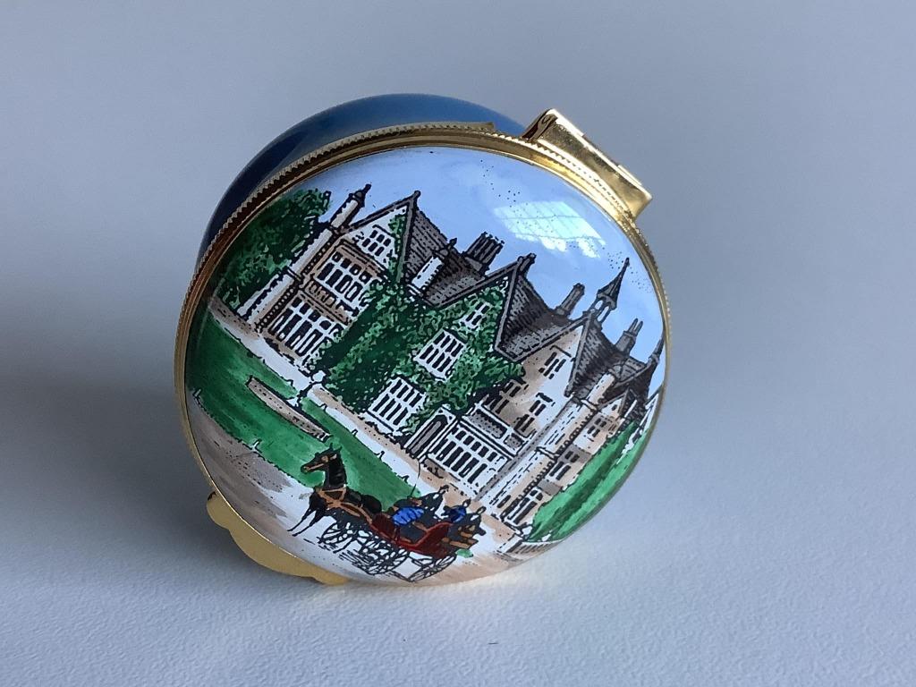 vintage Crummles geëmailleerd pillendoosje, Ophalen of Verzenden
