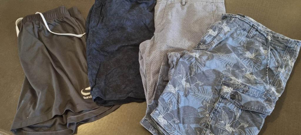 4 Bermudas Homme, Neuf, Taille 56/58 (XL), 4 Marques, Bleu