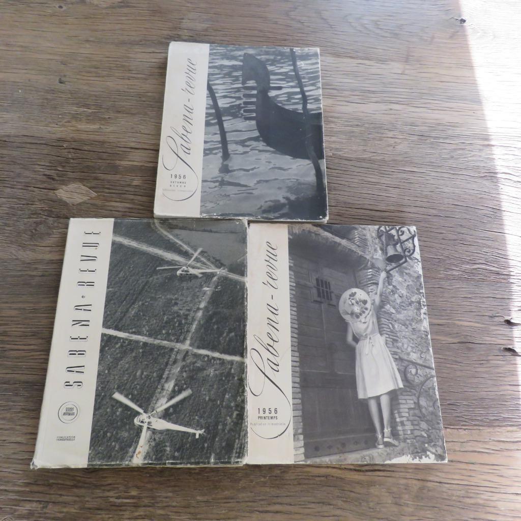 Sabena Revue 1955 et 1956, série de 3, Collections, Enlèvement ou Envoi