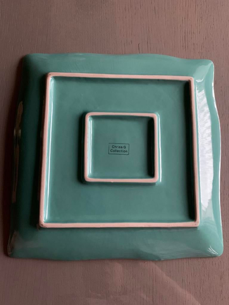 Te koop : 6 vierkante borden, Maison & Meubles, Enlèvement ou Envoi, Comme neuf, Assiettes(s)