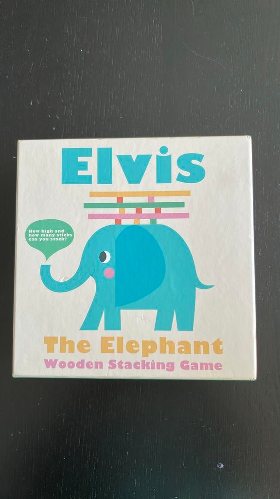 Jeu d'empilage d'éléphants en bois, Enlèvement, Comme neuf, Autres types