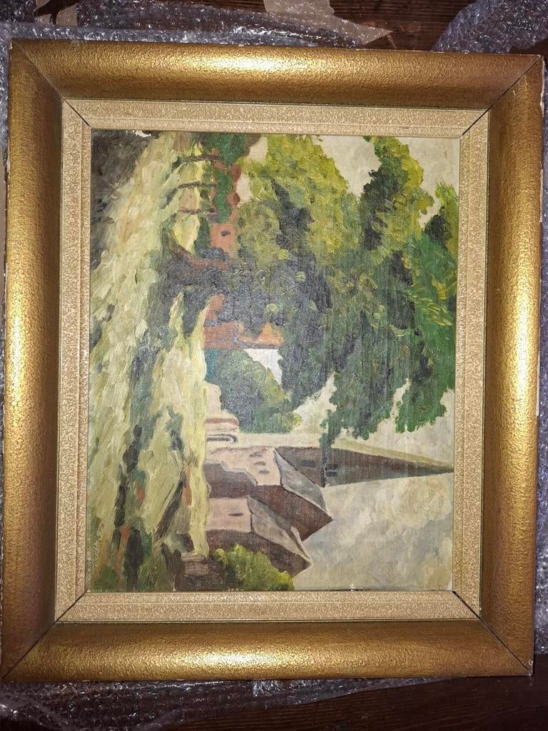 Vue du village avec l'église J.heler 1945, Enlèvement