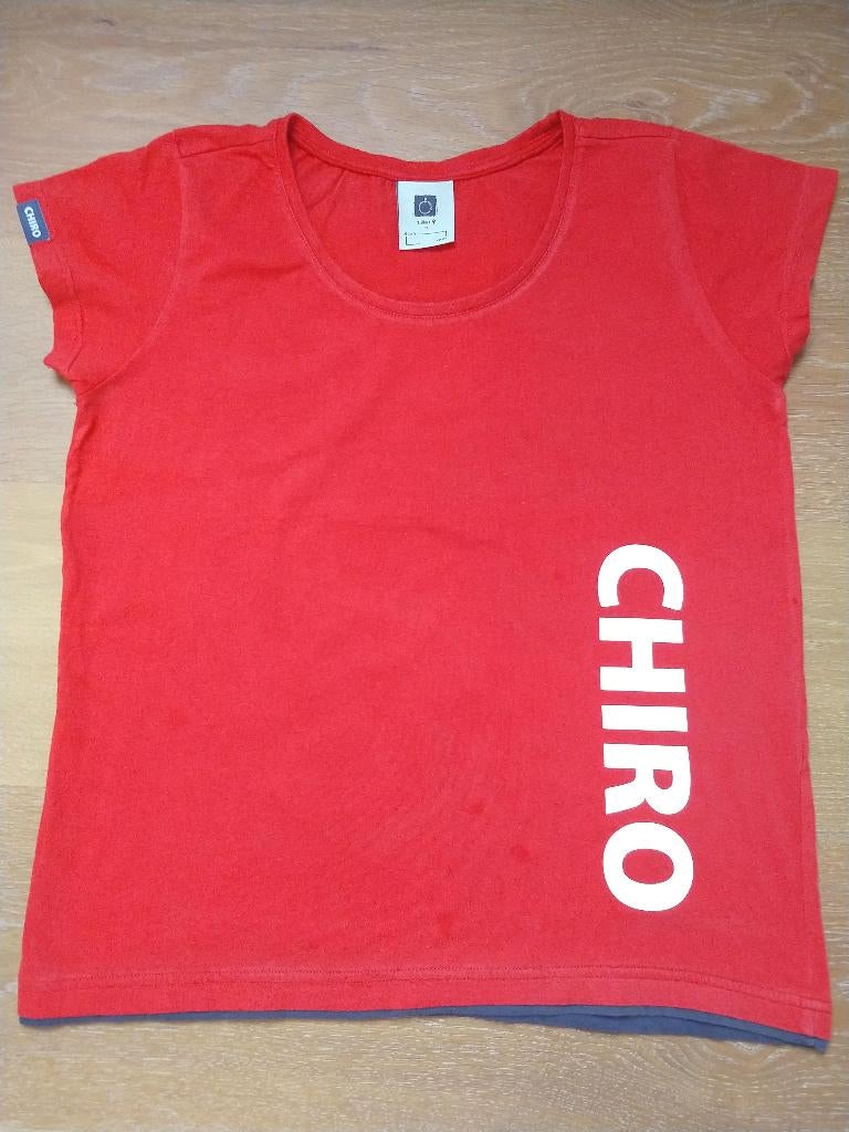 Chiro T shirt meisjes maat 38, Kleding | Dames, Ophalen, Zo goed als nieuw, Maat 38/40 (M), Rood