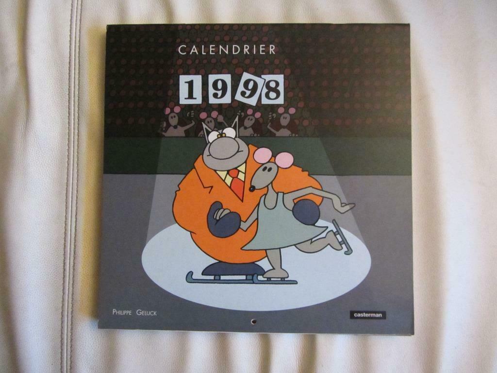 Geluck Le chat 3 anciens calendriers, Divers, Enlèvement ou Envoi, Utilisé