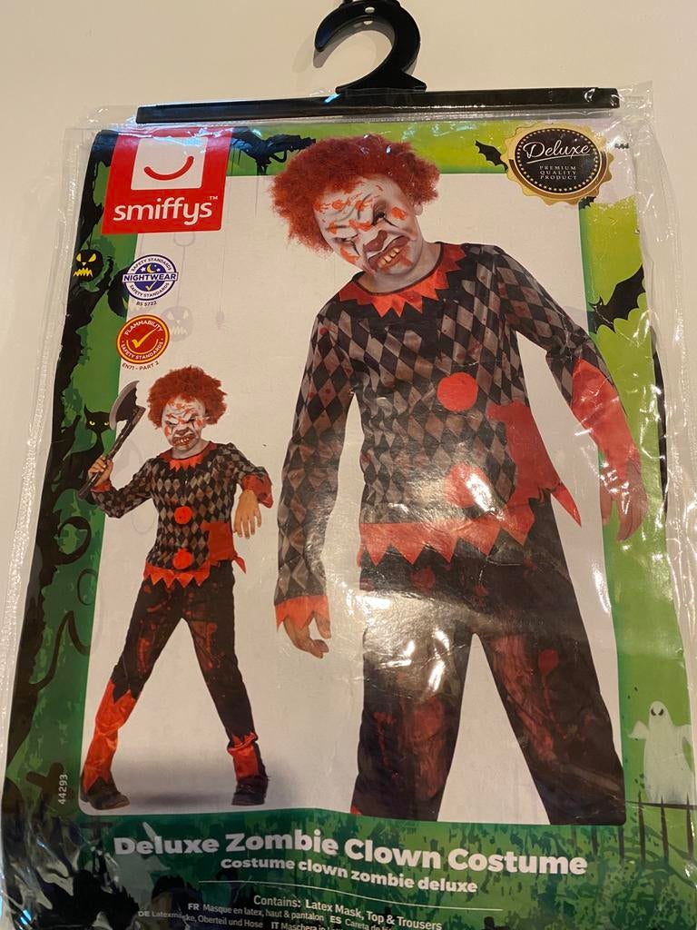 Killer clown halloween maat 145, Ophalen, Gebruikt, 146 t/m 152, Jongen of Meisje