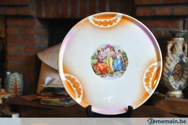 plat a tarte faience victoria porelite
