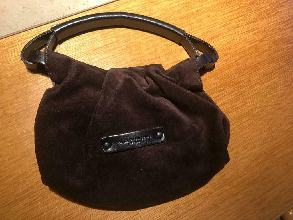 Bruin handtasje Nanini, Verzenden, Zo goed als nieuw, Bruin