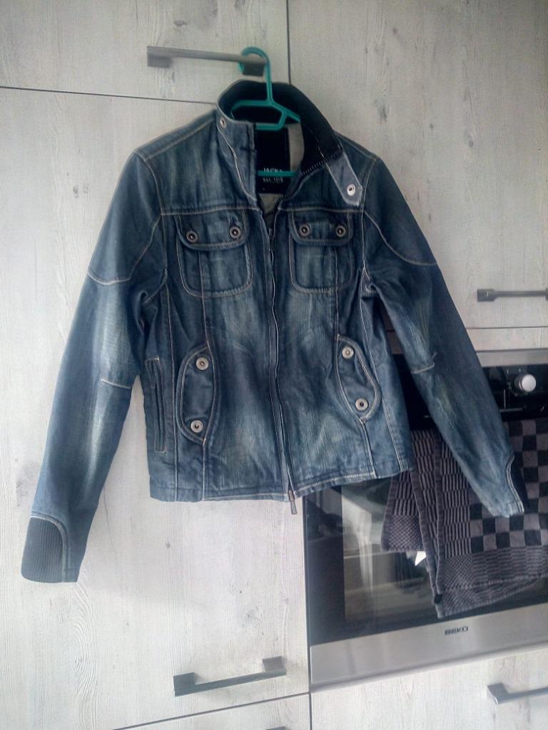 Jack& Jones  jeansvest heren (smal)zo goed als nieuw, Kleding | Heren, Ophalen of Verzenden, Nieuw, Maat 46 (S) of kleiner, Blauw