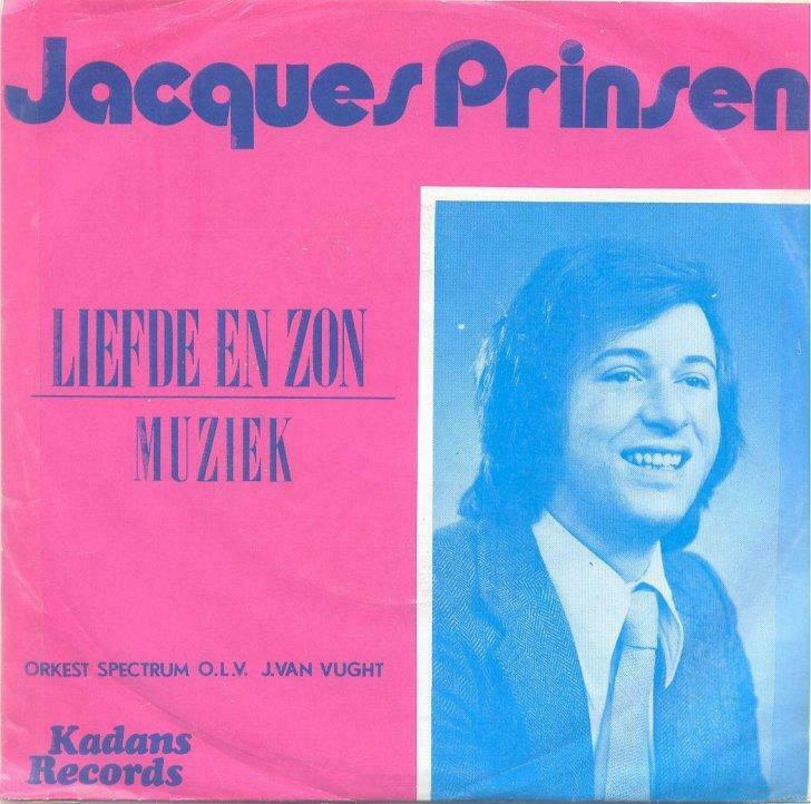 Jacques Prinsen – Liefde en zon / Muziek - Single – 45 rpm, Cd's en Dvd's, Vinyl | Nederlandstalig, Ophalen of Verzenden, Gebruikt