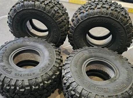 Pitbull Rock Beast Scale RC Tires 1.9 mousses double densité, Échelle 1:10, Enlèvement ou Envoi, Voiture off road, Utilisé