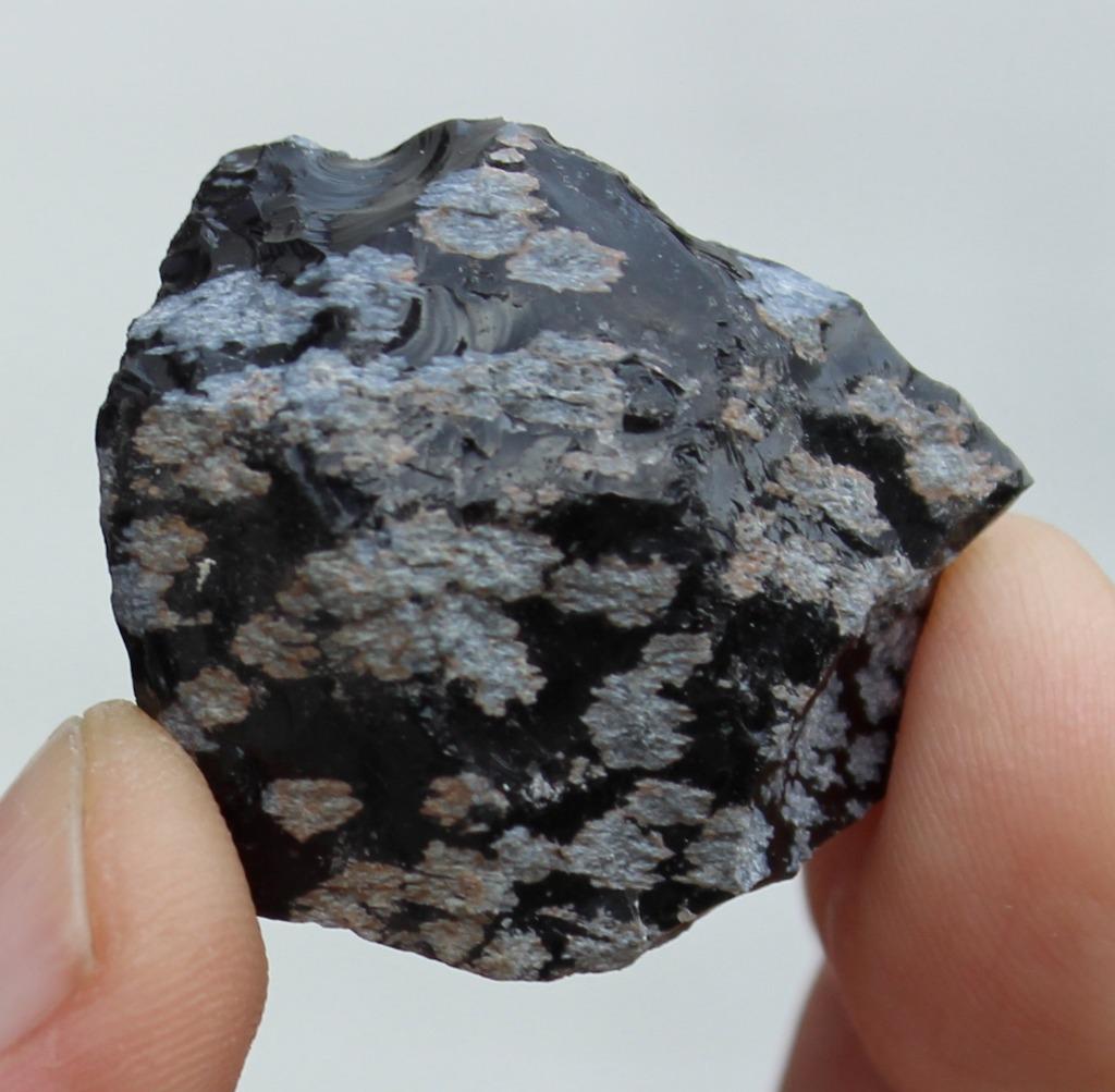"sneeuwvlok" OBSIDIAAN uit Utah in de USA, Ophalen of Verzenden, Mineraal