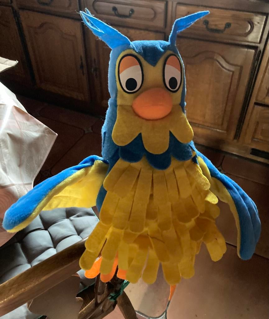 Grote handpop Fabeltjeskrant,meneer de uil., Ophalen, Gebruikt, Overige typen