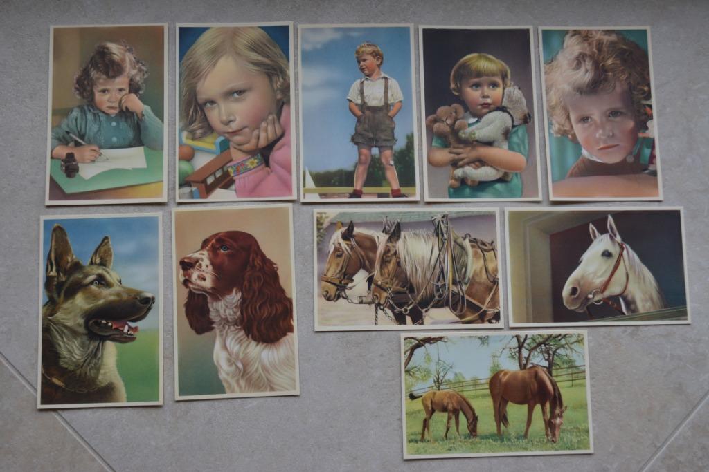 Lot v 10 st Colorprint B Photocolor kaarten Jaren '50, Verzamelen, Postkaarten | België, Verzenden, 1940 tot 1960, Ongelopen