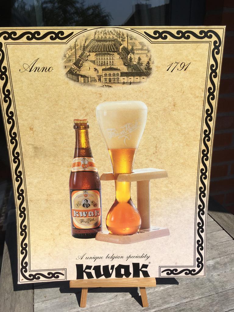 Kartonnen reclamebord Kwak, Ophalen of Verzenden, Zo goed als nieuw, Reclamebord