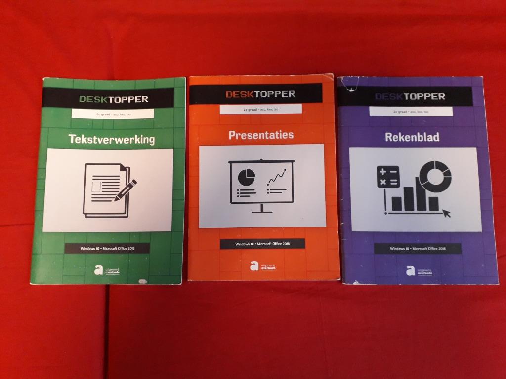 Desktopper 2e graad Windows 10 MS Office 2016, Boeken, Ophalen, Zo goed als nieuw, ASO, Informatica en Computer