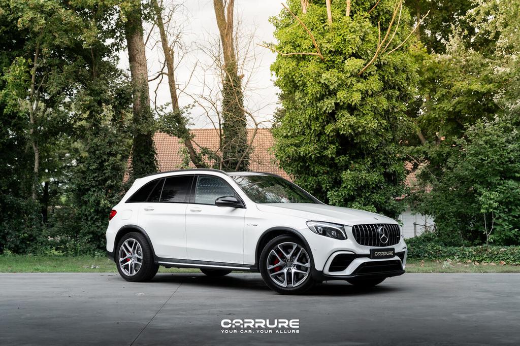 Mercedes-Benz GLC 63 AMG S 4Matic V8 LICHTE VRACHT LEDER ME, Auto's, 510 pk, Wit, 5 deurs, 2 zetels