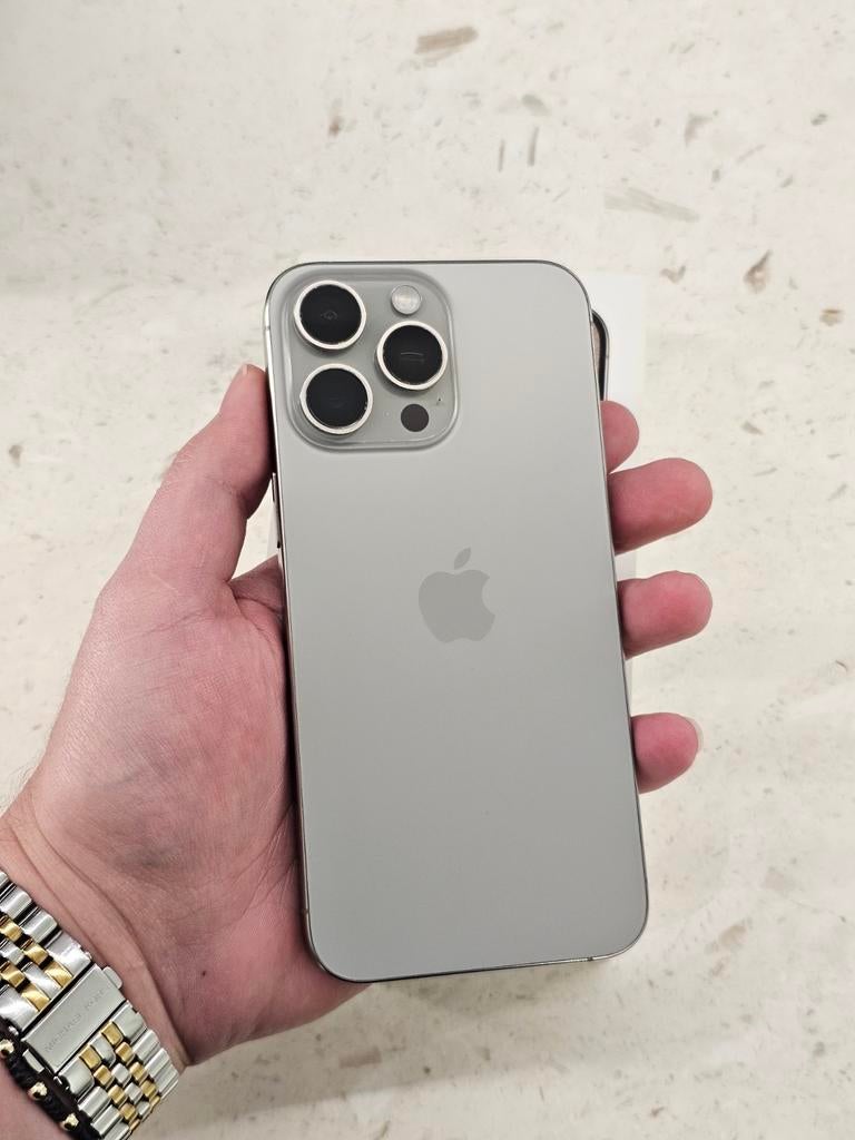 IPHONE 15 PRO MAX 5G 256GB NATURAL TITANIUM, Telecommunicatie, Ophalen, Zo goed als nieuw