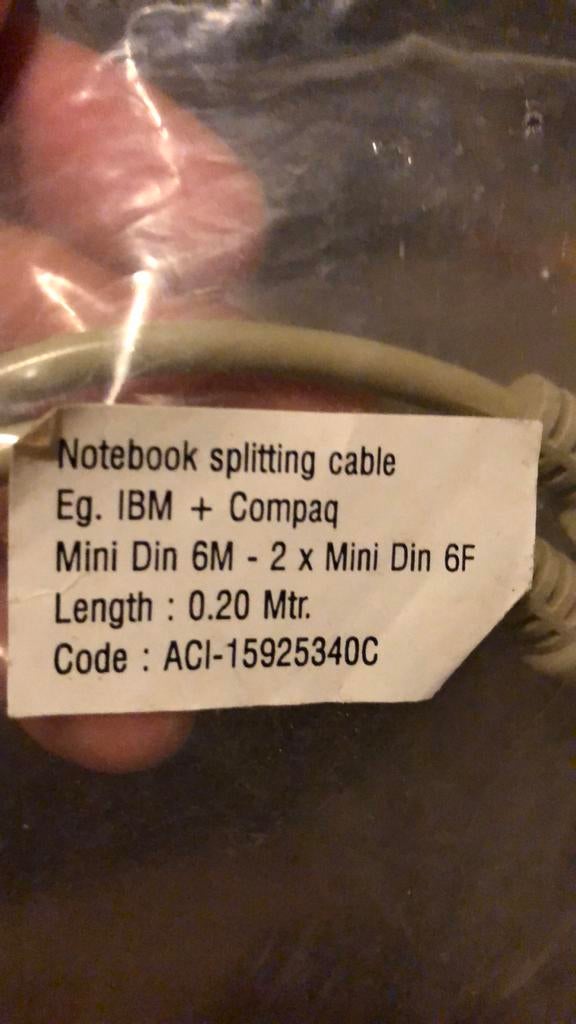 Mini din splitting cable, Enlèvement ou Envoi, Comme neuf