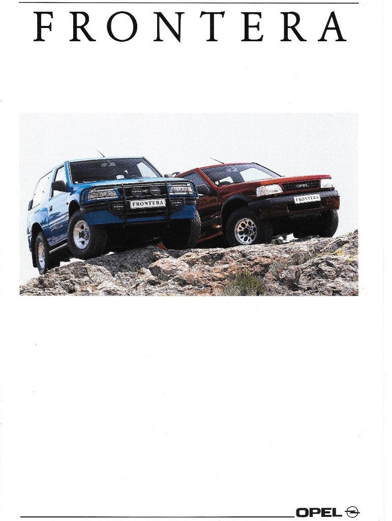 OPEL FRONTERA,   3 folders, Enlèvement ou Envoi, Comme neuf, Opel