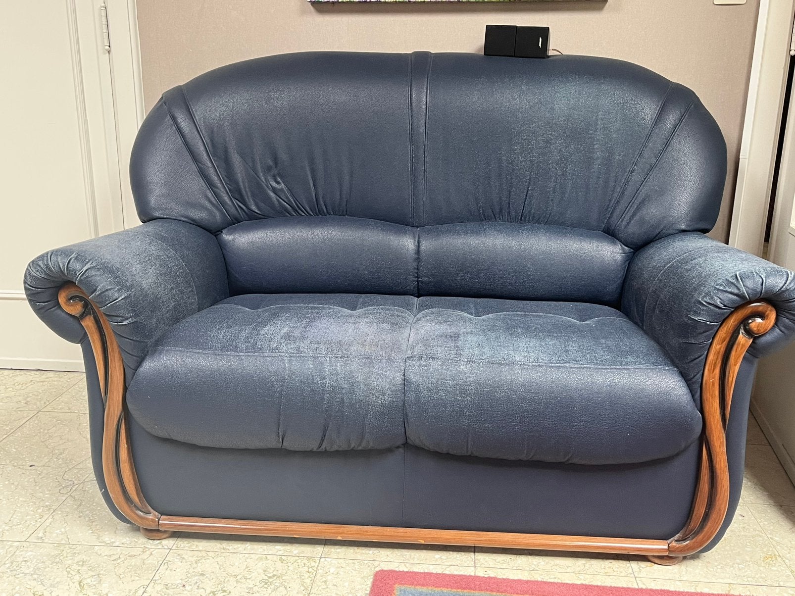 Gratis blauwe tweezit zetel, Ophalen, Gebruikt