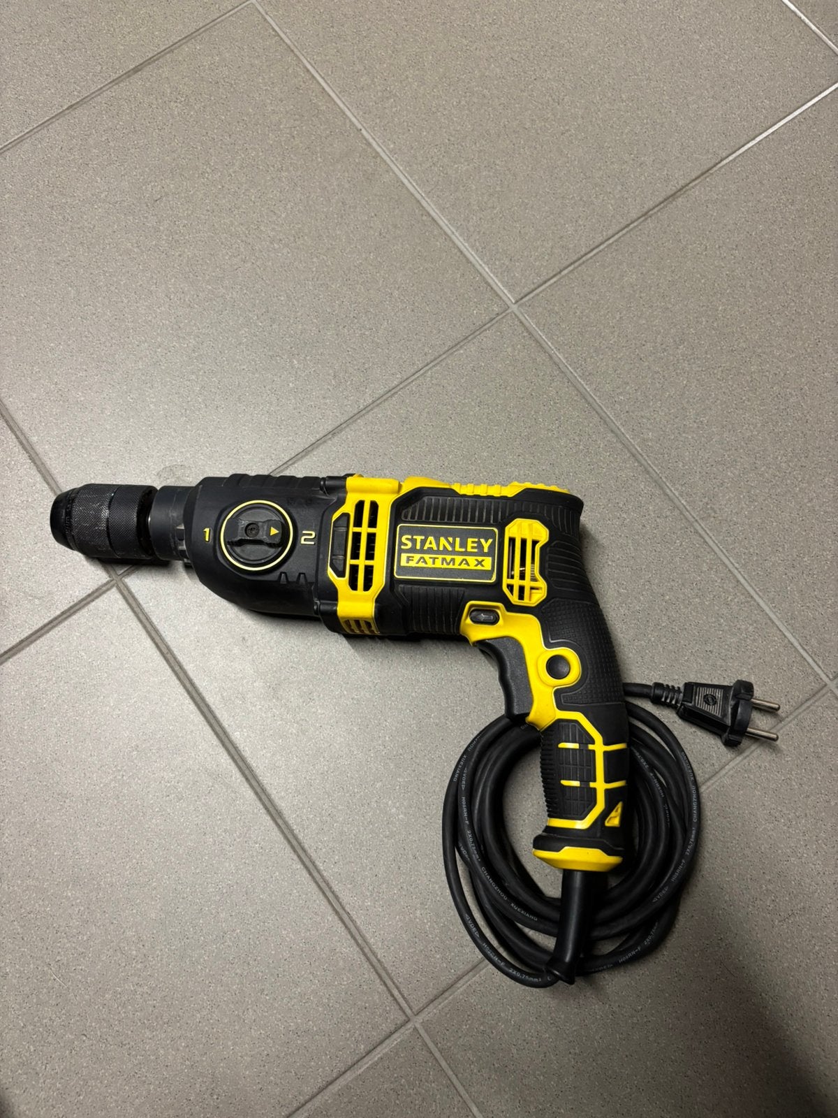 Stanley FATMAX klopboormachine 850W, Doe-het-zelf en Bouw, Ophalen of Verzenden, Gebruikt, 600 watt of meer, Klopboormechanisme