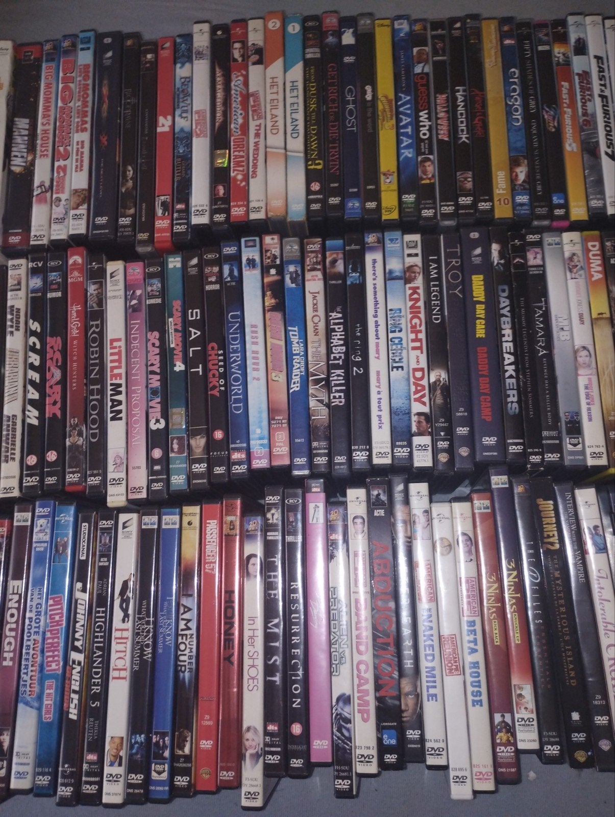 dvd's 300 stuks. z.g.a.n., Nederlands, Actiethriller, Zo goed als nieuw, Vanaf 6 jaar
