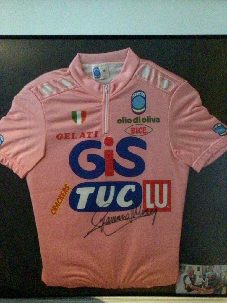 wielertrui giro 1984 team tuc francesco moser signe, Sport en Fitness, Wielrennen, Ophalen, Zo goed als nieuw