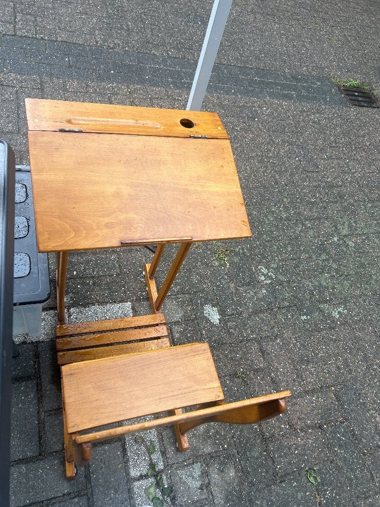 Vintage bureau, Vintage, Enlèvement, Brun, Bureau enfant