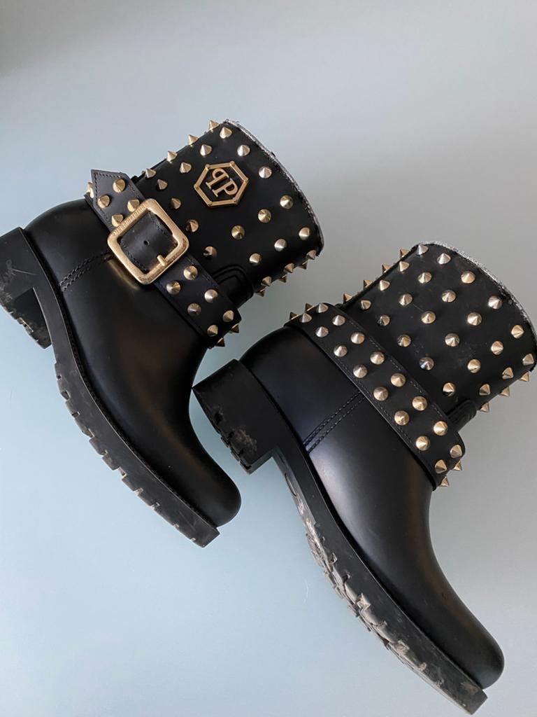Bottes Philipp Plein taille 38, Enlèvement ou Envoi, Porté