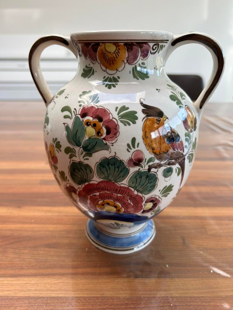 Delftsblauw antieke vaas, Antiquités & Art, Antiquités | Vases, Enlèvement ou Envoi