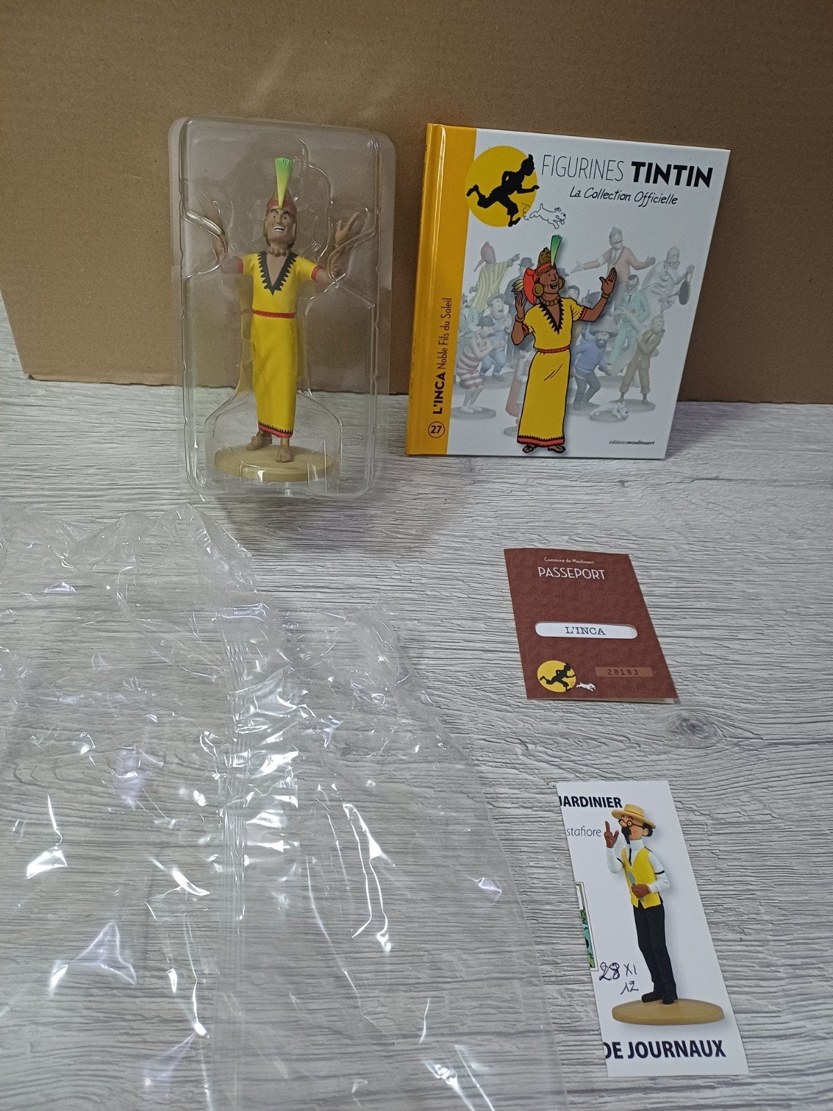 Figurine L'Inca fils du soleil 27 Tintin, Enlèvement ou Envoi, Tintin, Comme neuf, Statue ou Figurine