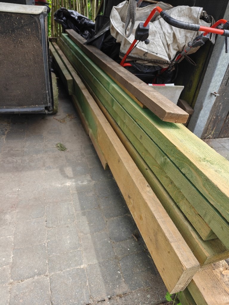 Houten balk / balken / juffer, Enlèvement, Neuf, 250 cm ou plus, Poutres