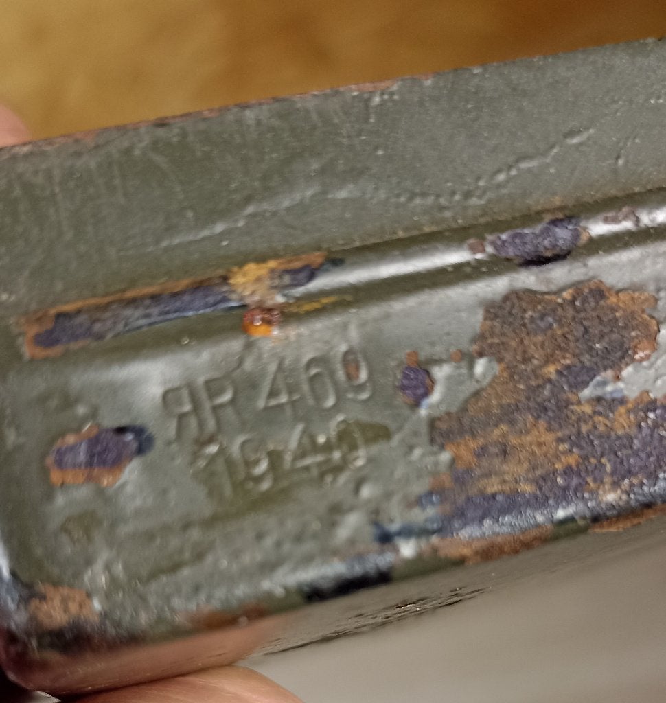 Rareb boîte vide (Zünderbüchse) Wehrmacht  « ЯR » 1940 ww2, Verzenden, Landmacht, Overige typen
