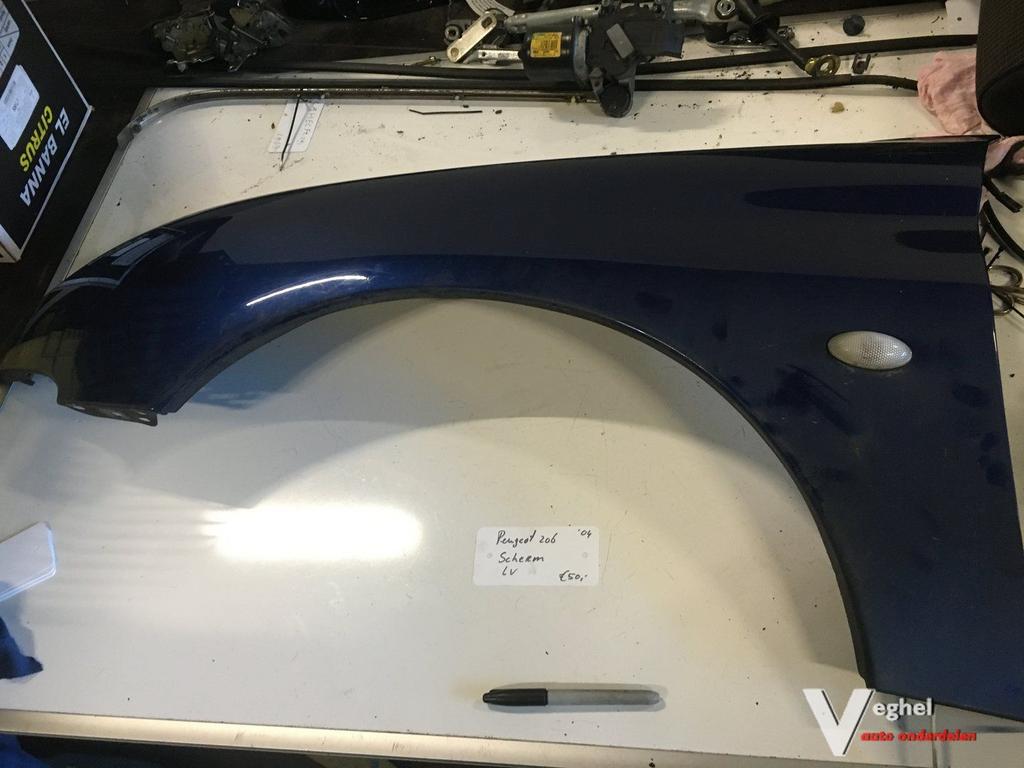 Peugeot 206 2004 Scherm  / Spatboard  Linksvoor, Auto-onderdelen, Ophalen, Gebruikt, -, -
