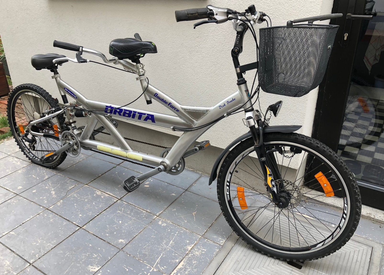 Orbita Double Force Tandem (Opknapper), Fietsen en Brommers, Fietsen | Tandems, Ophalen, Gebruikt, Vering