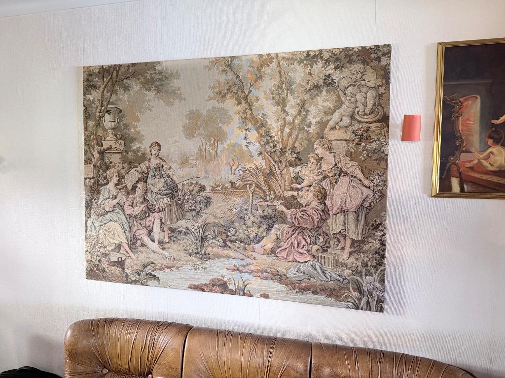 Tapisserie des Gobelins, Enlèvement, 170 cm, 125 cm, Textile